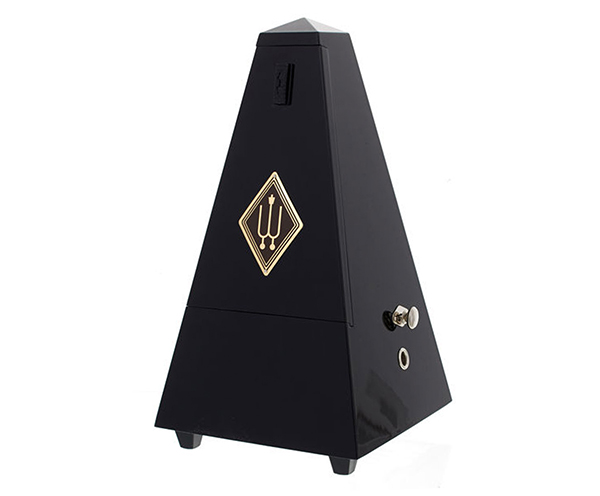 Wittner Wooden Metronome with Bell - Gloss Black 816
