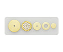 Flute Pad: Double Bladder Yellow 11.5mm