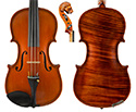 Gliga Vasile Violin with Lion Head Double Purfling 1pc Back