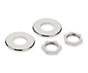 Schaller Straplock Nut/Washer Kit (4pc) Nickel