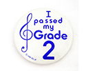 Badge 55mm I Passed My Grade 2
