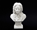 Bust 11cm-Crushed Marble Vivaldi