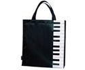 Music Carry Bag-Tall Blk w/Pianokey
