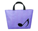 Music Carry Bag-Short Purple w/Quaver