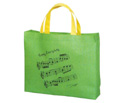 Music Carry Bag-Wide Green w/Notes